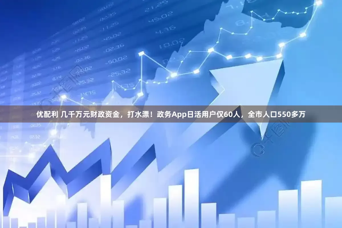 优配利 几千万元财政资金，打水漂！政务App日活用户仅60人，全市人口550多万